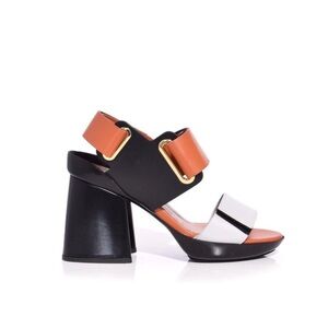 MARNI Black, White and Tan Women's Sandals
